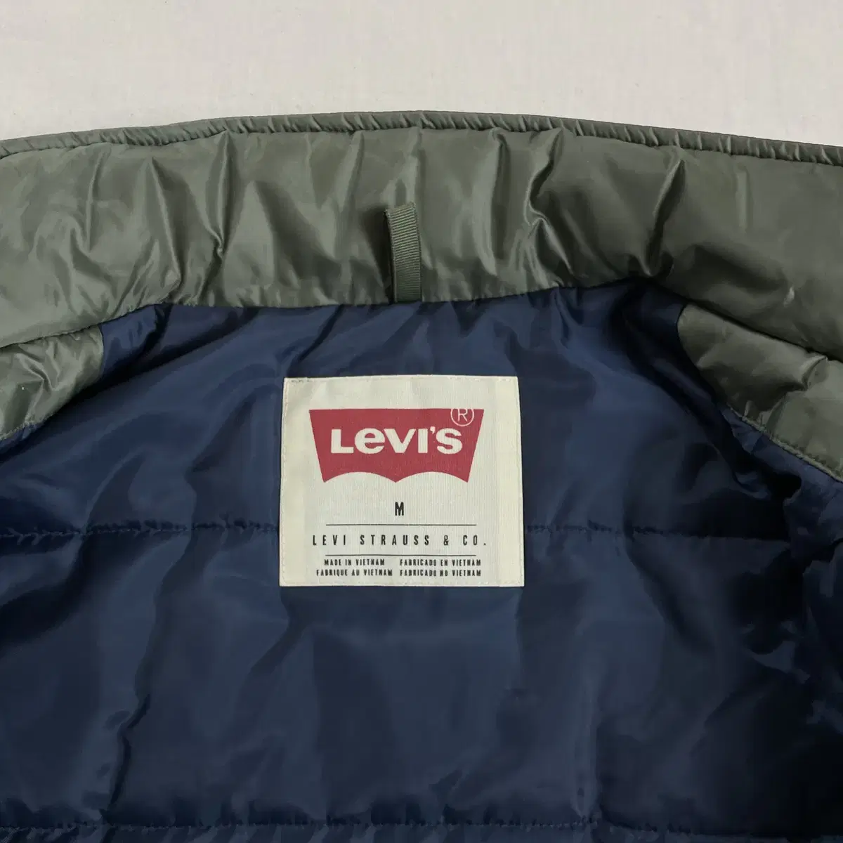 Levis 리바이스 M65 패커블 경량 패딩 자켓 M