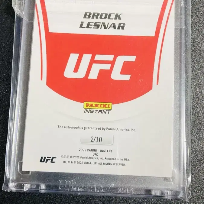 UFC 카드 브록레스너 10한정 온오토 카드