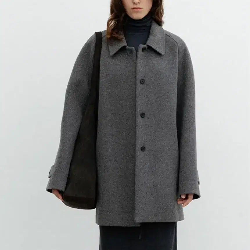 LFM raglan wool half coat (gray)