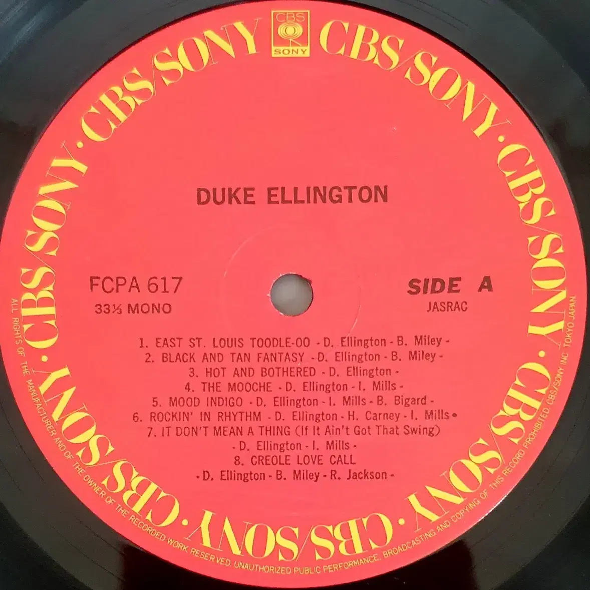 LP ㅡ [JAZZ ] Duke Ellington  수입음반