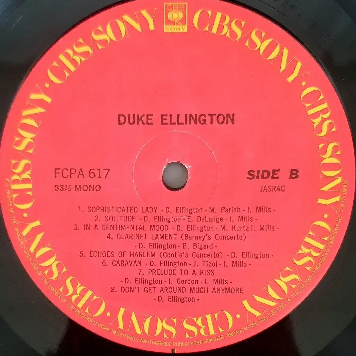 LP ㅡ [JAZZ ] Duke Ellington  수입음반