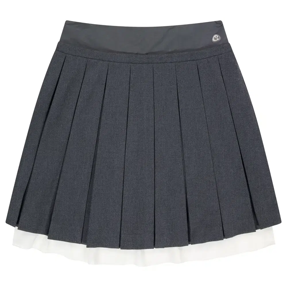 코이세이오 DOUBLE WAISTED PLEATS SKIRT GREY