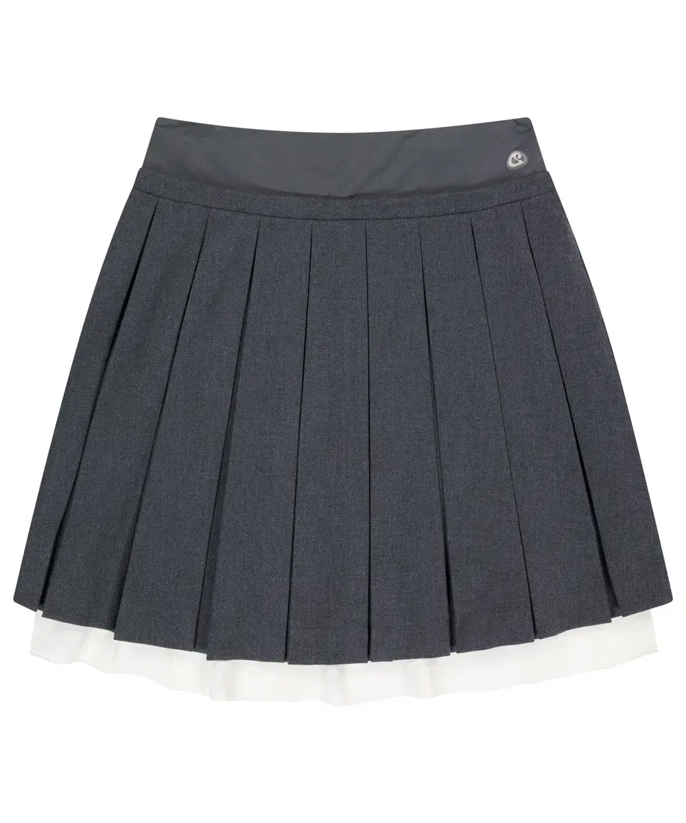 코이세이오 DOUBLE WAISTED PLEATS SKIRT GREY