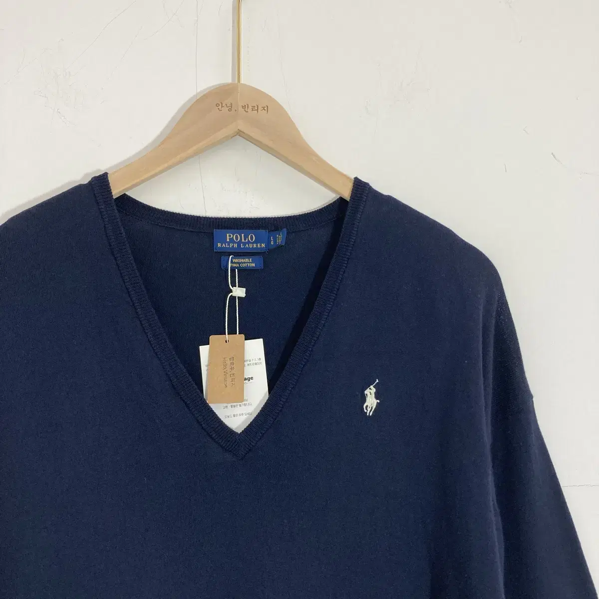 폴로 랄프로렌 V넥 니트티 L(105) Polo Ralph Lauren