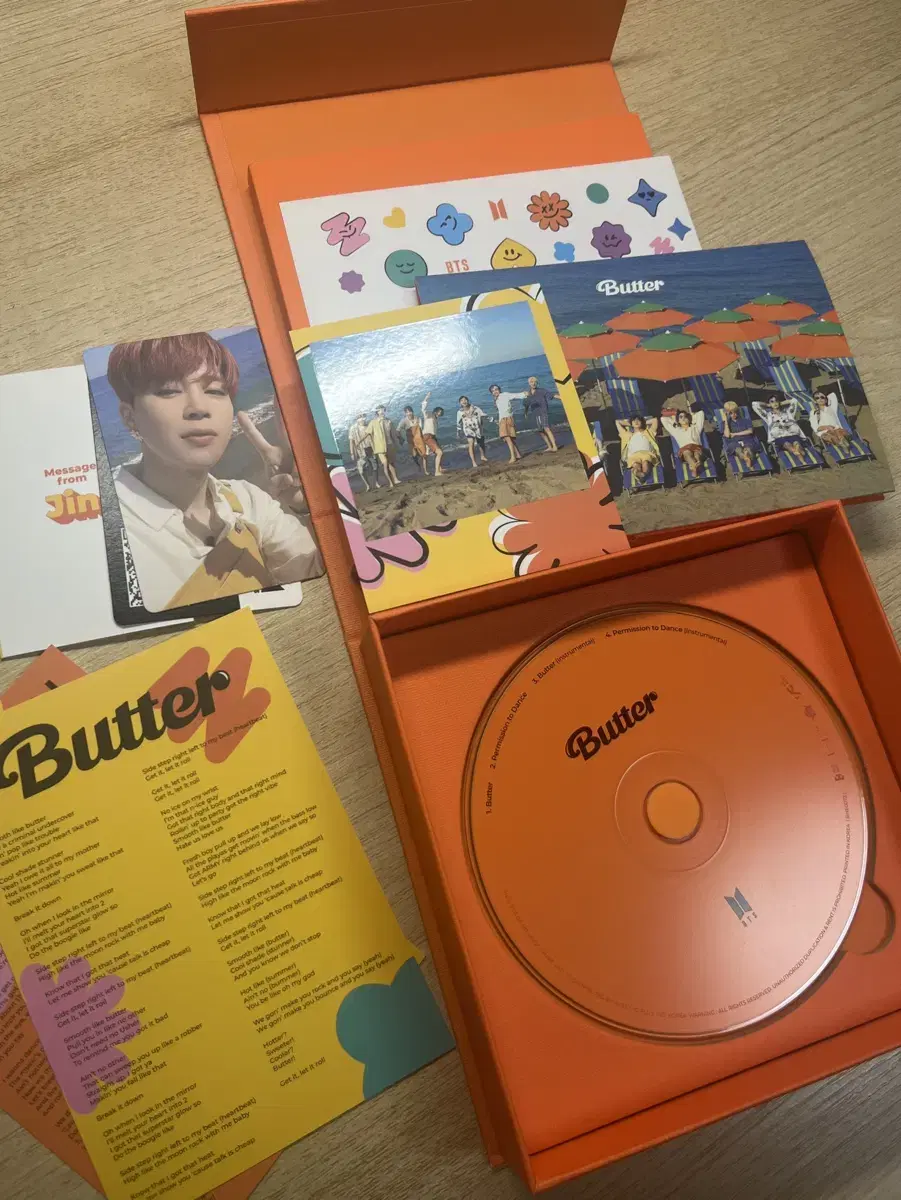 방탄 butter peach 개봉앨범