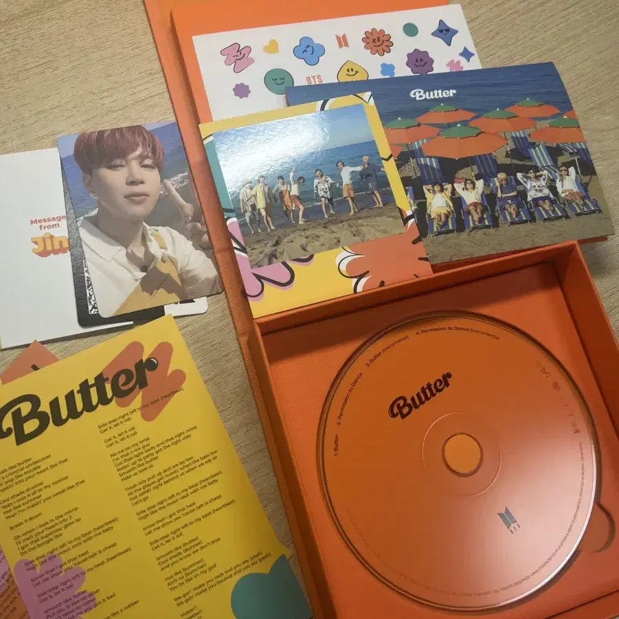 방탄 butter peach 개봉앨범