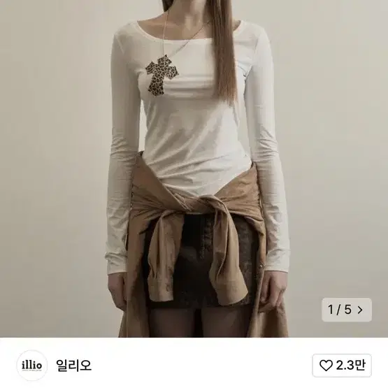 일리오 illio 레오파드 티셔츠 구해요