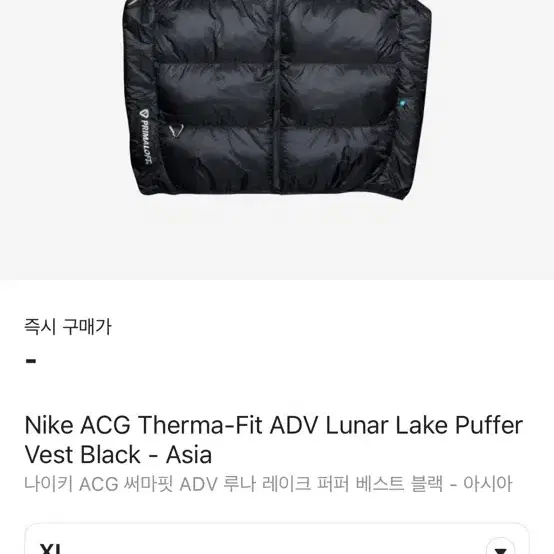 나이키 ACG 써마핏 루나레이크 패딩조끼(아시아판)