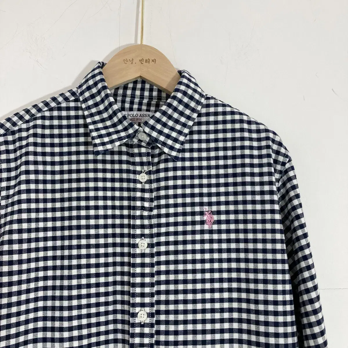 폴로아센 면 셔츠 Size M(95) US POLO Shirt