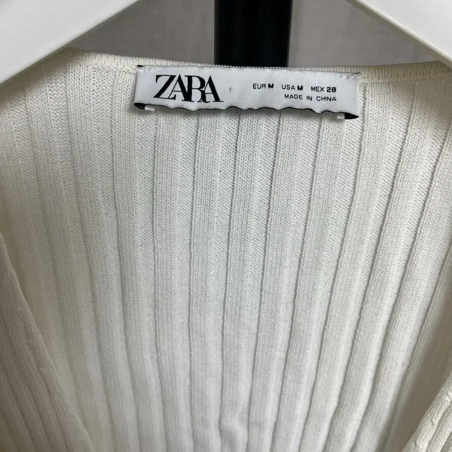 ZARA 자라 홀터넥 골지 가디건 M