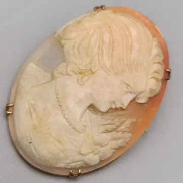 빈티지 쉘카메오브로치 ~우아한 세월의 흐름 ~