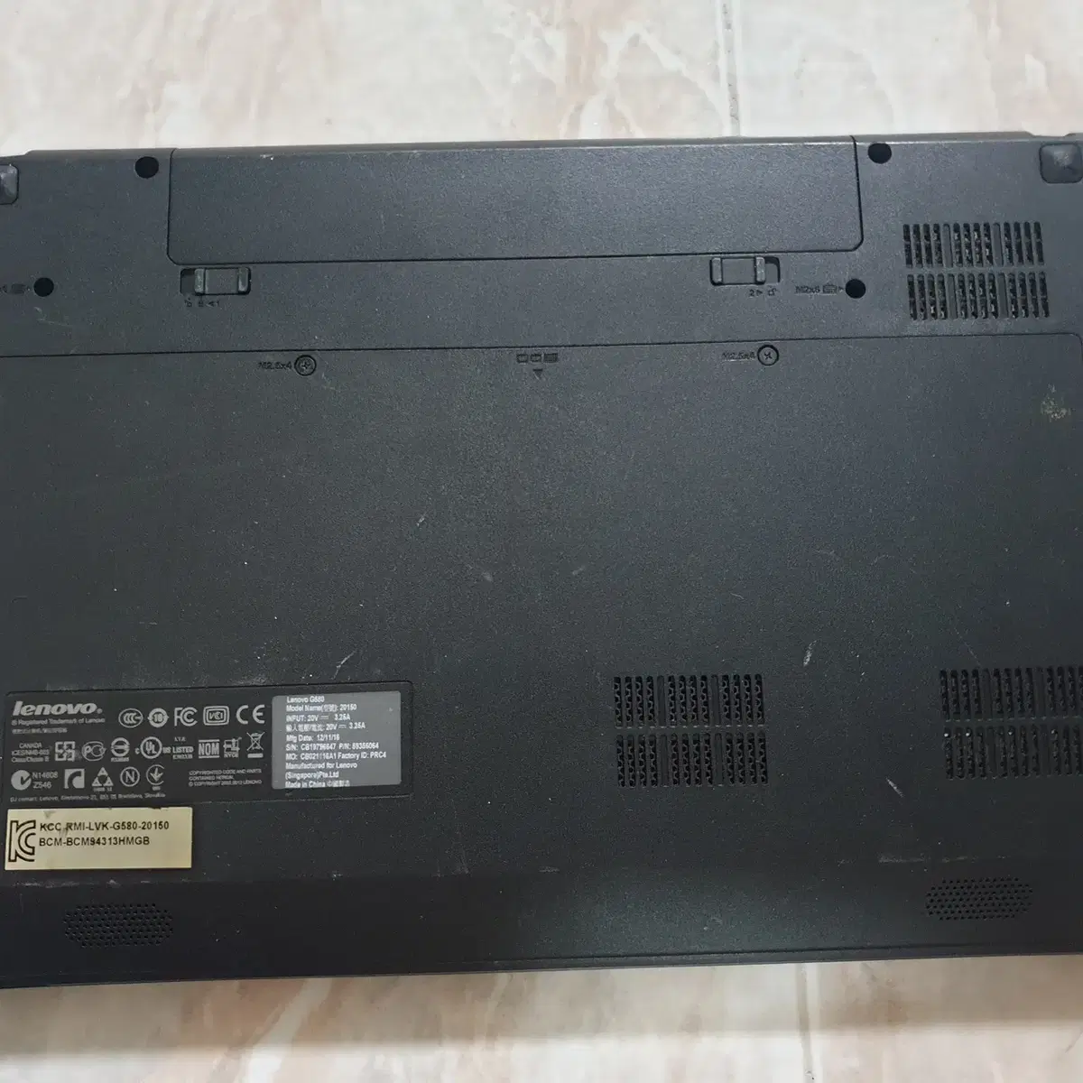 노트북/레노버G580/i5 3210/램8g/ssd128g