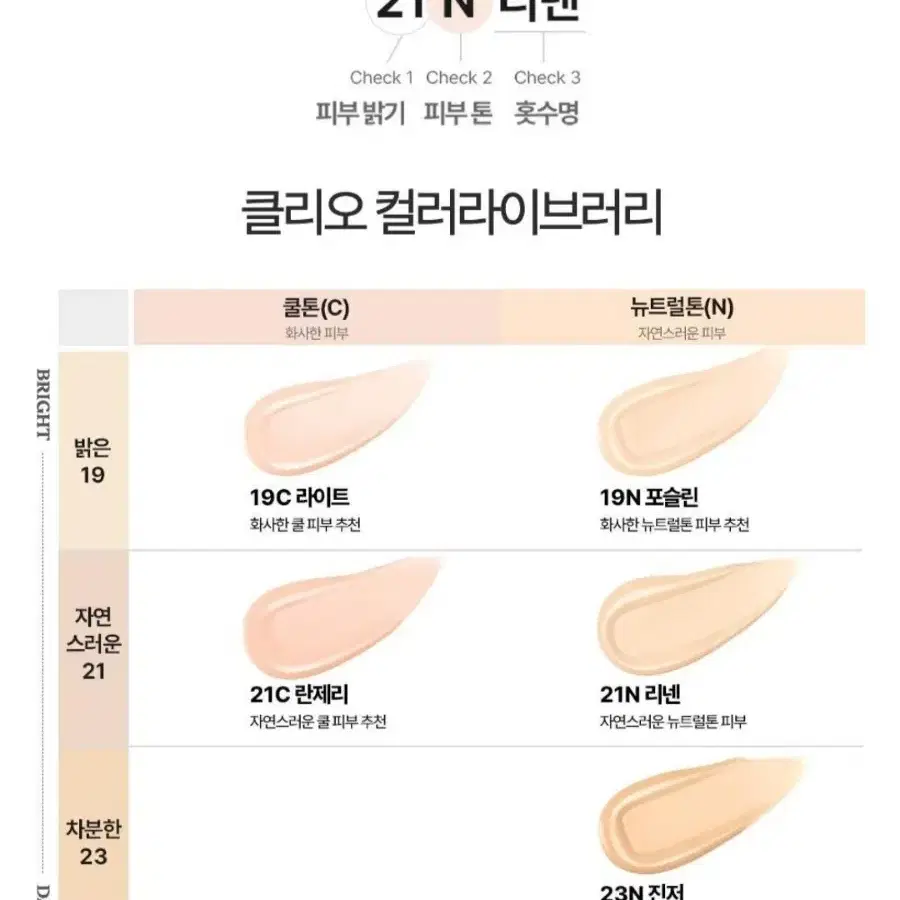 클리오 킬 커버 파운웨어 쿠션 디 오리지널 21N리넨 본품