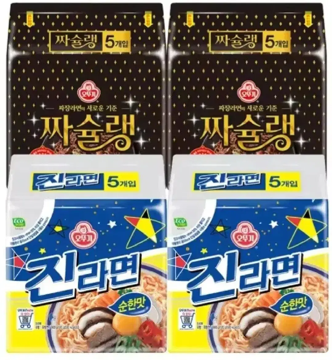 오뚜기라면20개 짜슐랭10개 진라면순한맛10개