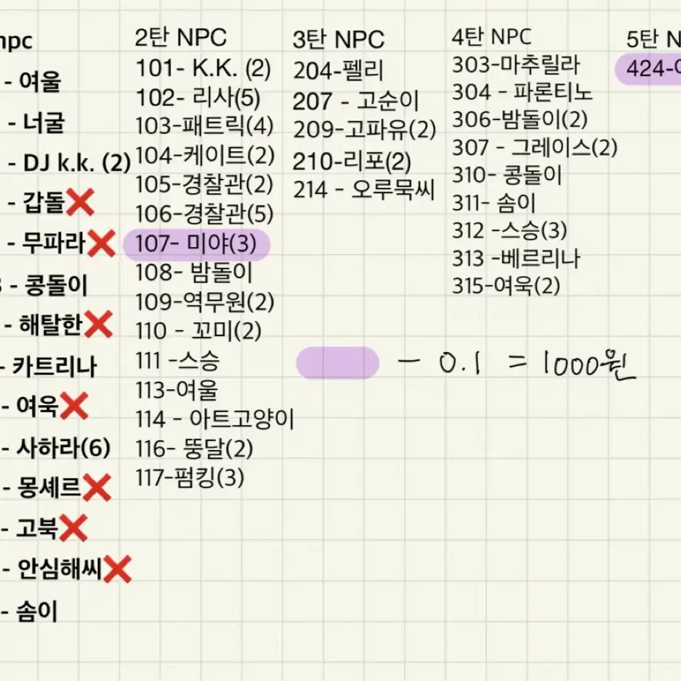 아미보 교환/판매 합니다