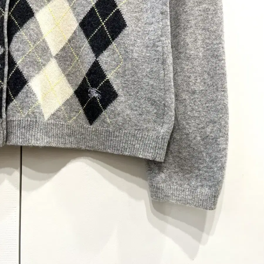 Burberry Argyle Pattern Cardigan