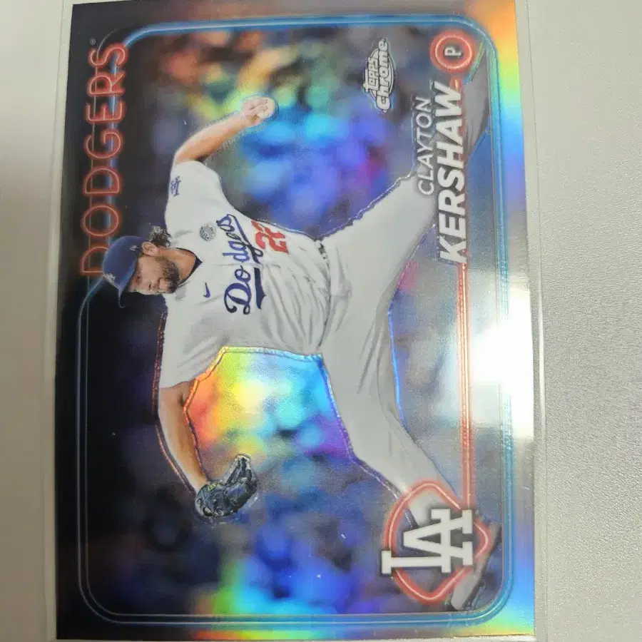 커쇼 2024 Topps Chrome 리플렉터 카드