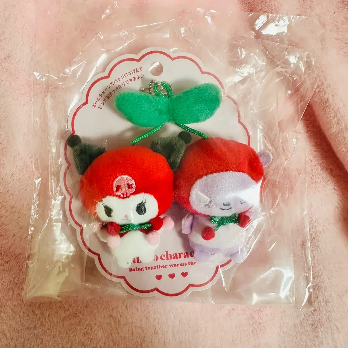 Sanrio Kuromi Bakuch Cherry Brooch doll keyring Gacha