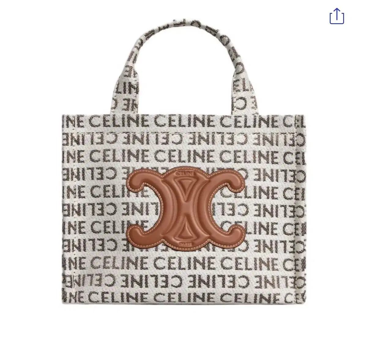 Seline Textile Cabas Small Tote Shoulder Bag