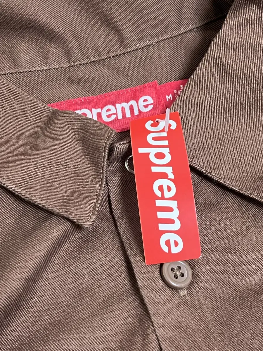 [M] Supreme Snow White Shirt Brown - 24FW