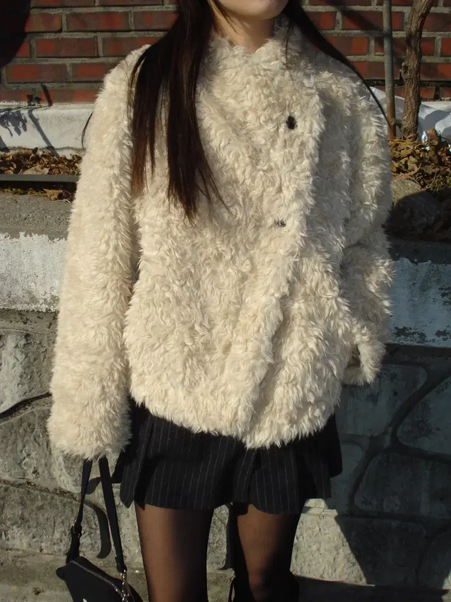 아워캐비넷 sheep fur jacket