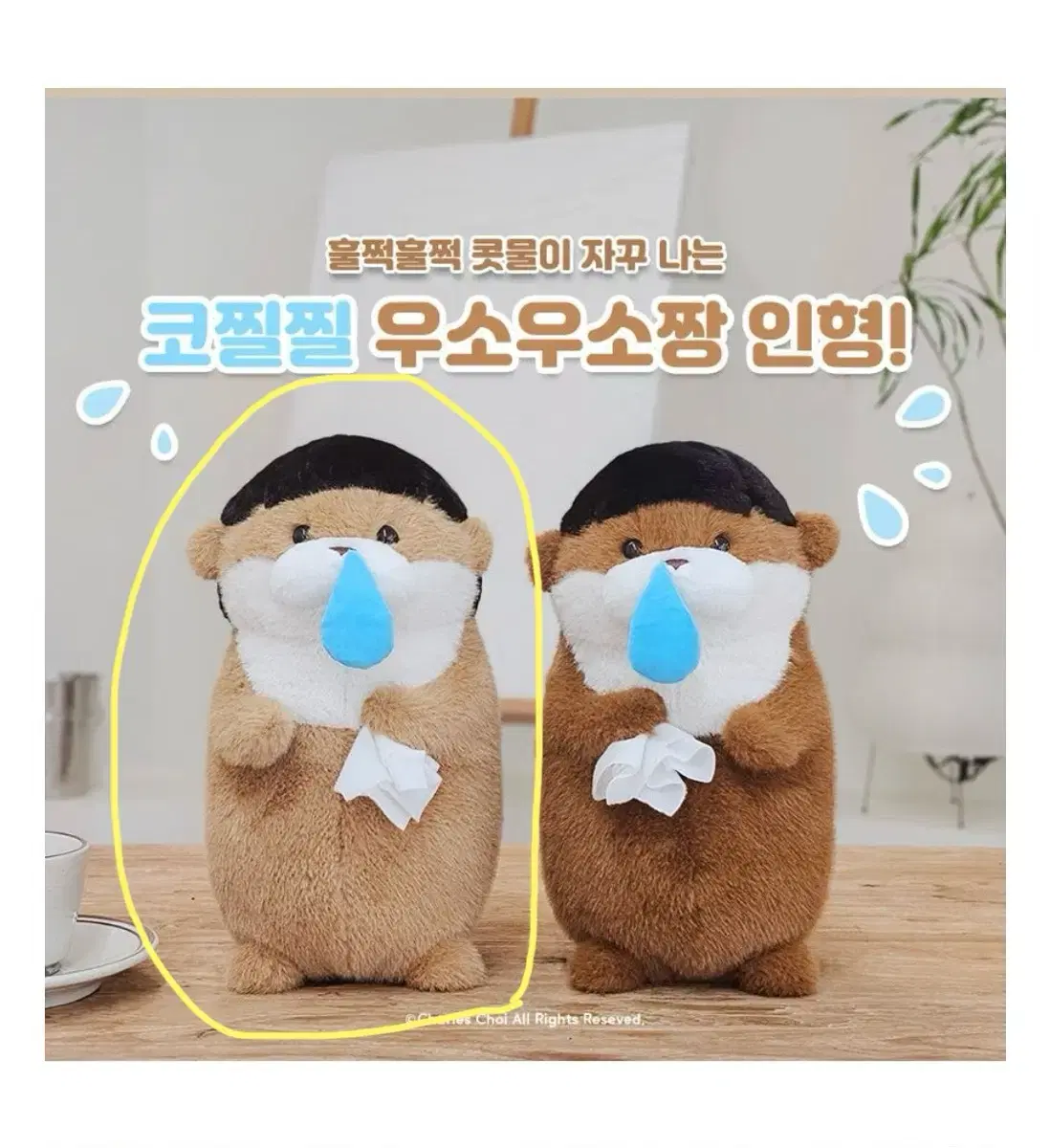 신상 코찔찔 우소우소짱 인형 정품