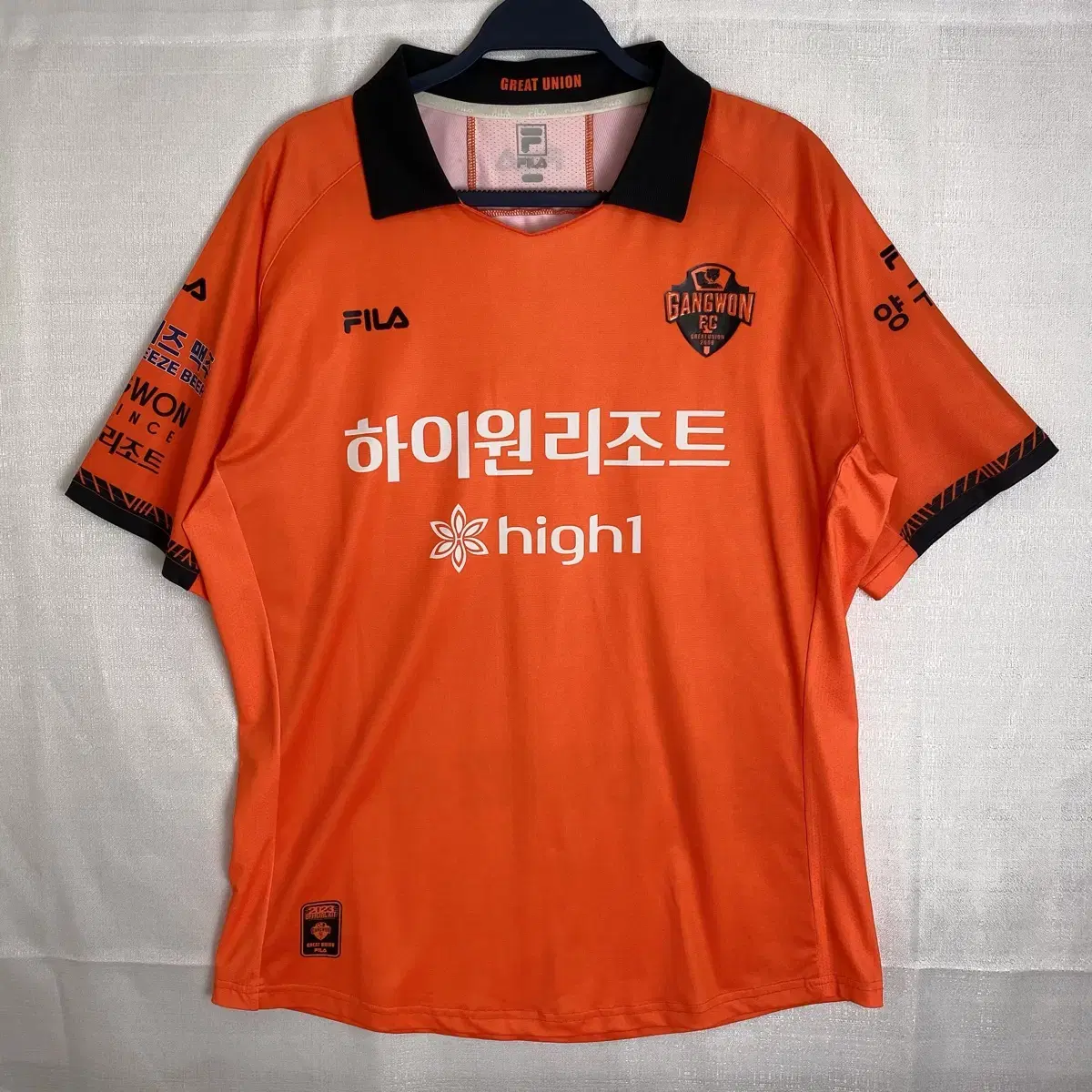 [2XL] 휠라 2023 강원fc 어센틱 노마킹 유니폼 민트급