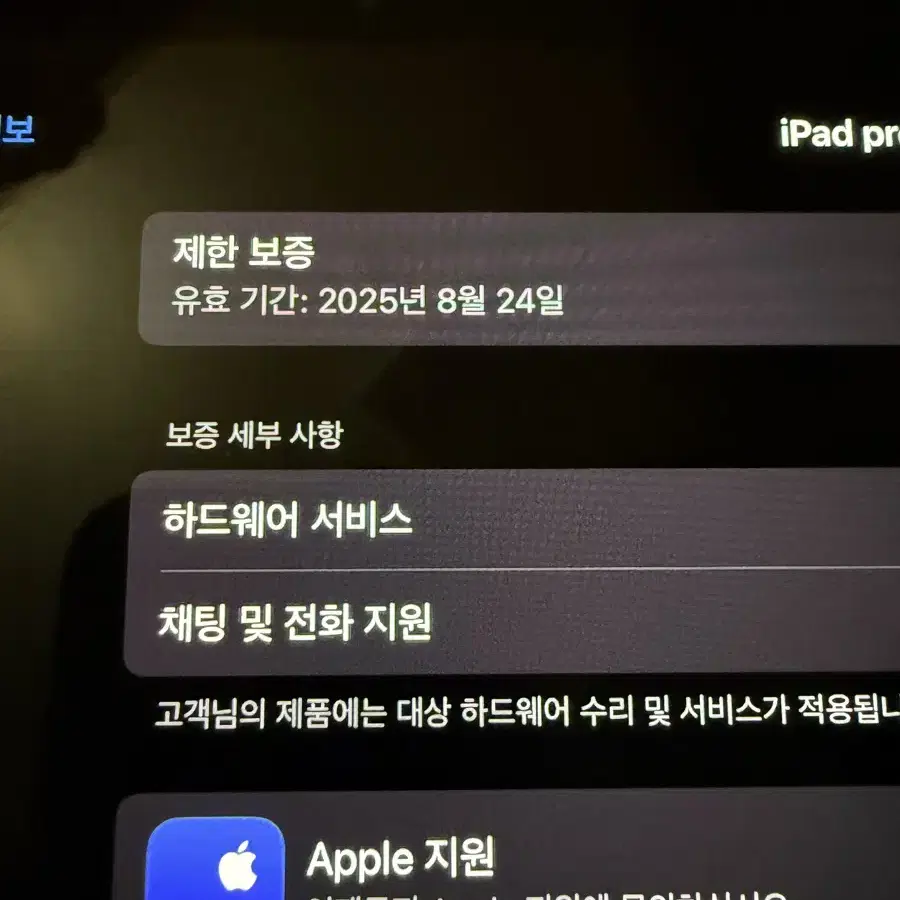 아이패드 프로 11 m4 256gb wifi 실버