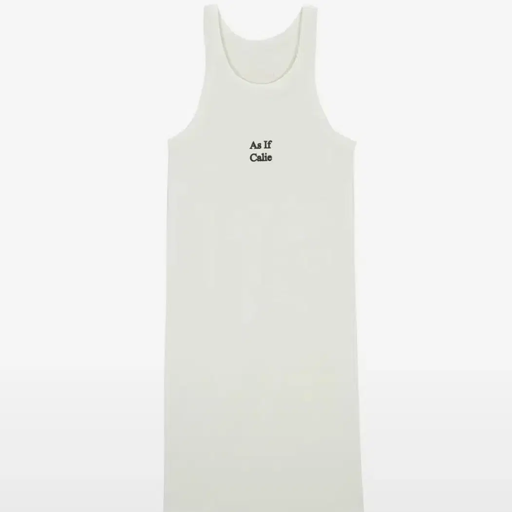 에즈이프캘리 RIB SLEEVELESS DRESS IVORY