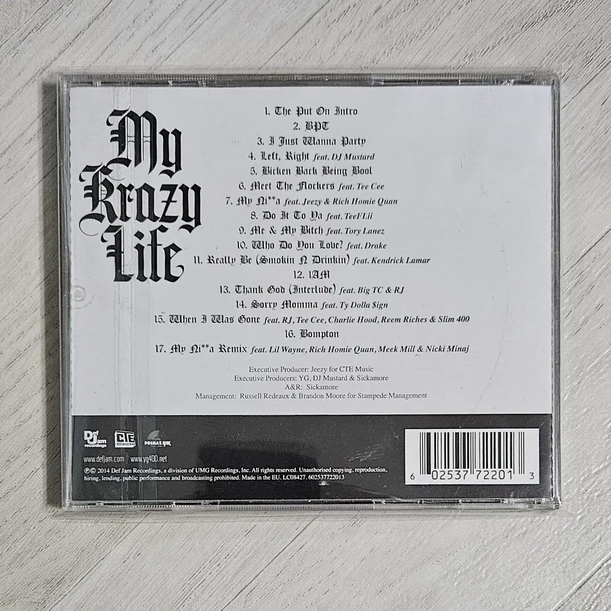 YG - My Krazy Life - 17트랙 - 디럭스 에디션 - CD