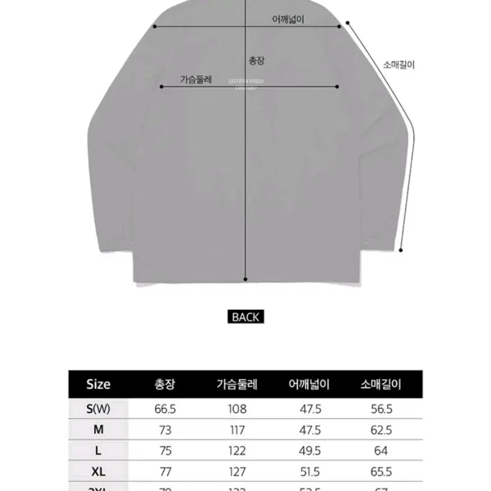 코닥 셔츠형 바람막이점퍼#L