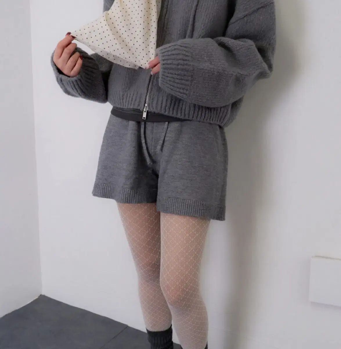 비삼샵 b3shop Basic knit shorts