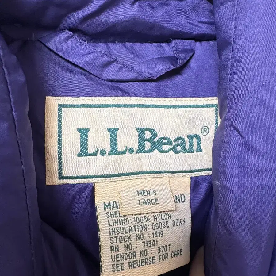 LLbean 엘엘빈 빈티지 패딩조끼 구스다운