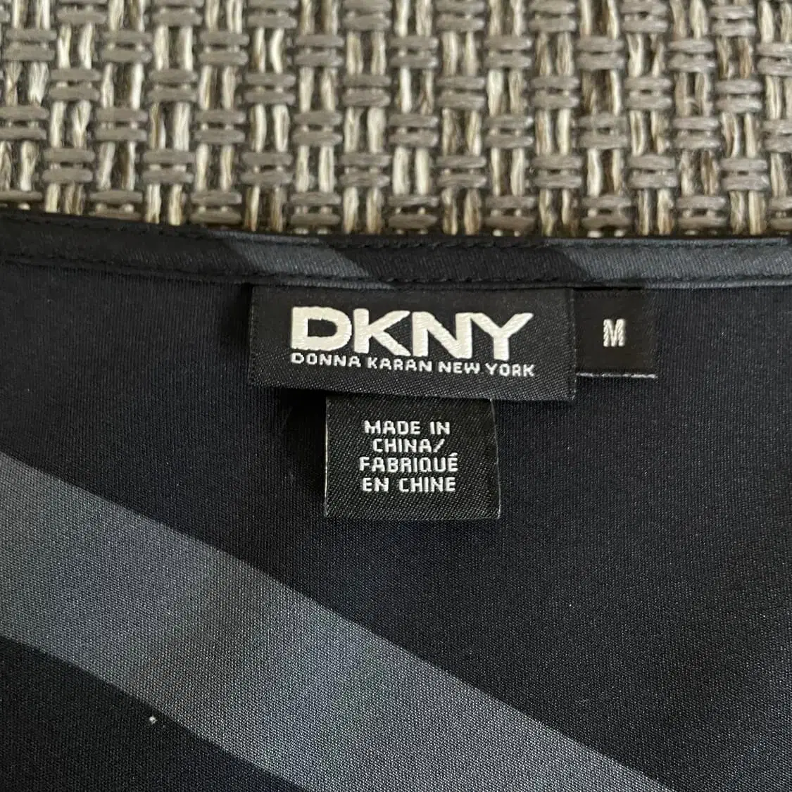 도나카란뉴욕 DKNY 블랙 패턴 코튼 여름 반팔 원피스