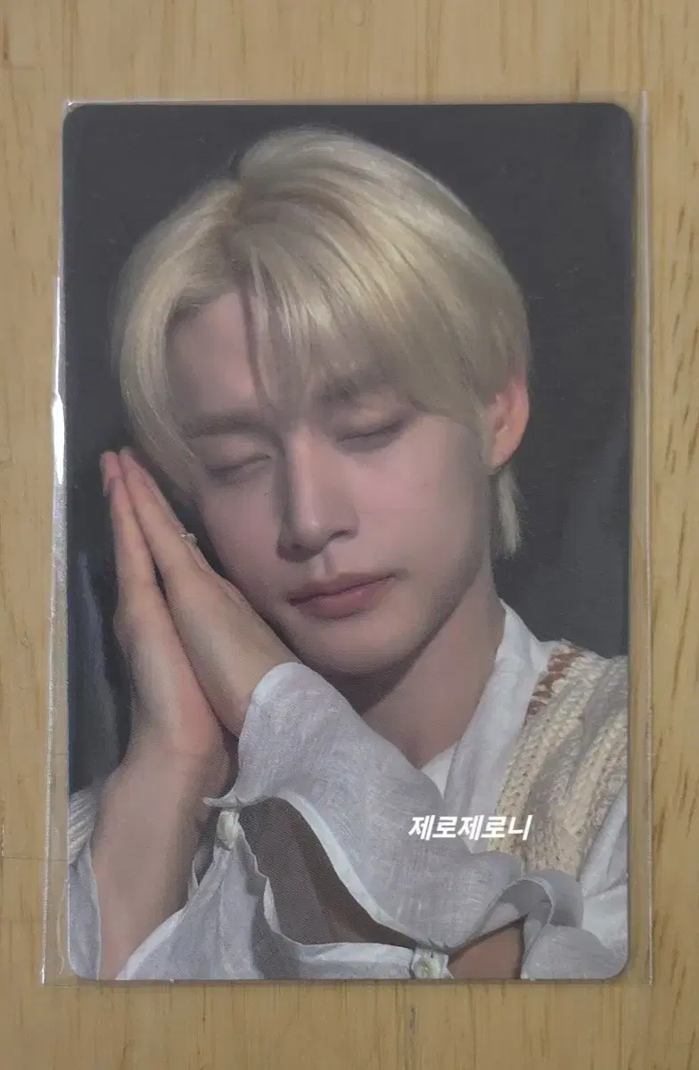 [ZerobaseOne] kim jiwoong Mnet Plus unreleased photocard Blonde photocard Sell