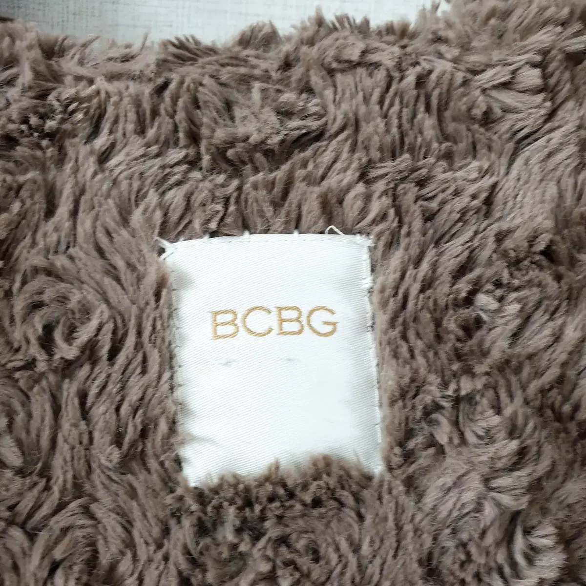 BCBG 털안감 양가죽팔꿈치 울코트 66 오트밀 브라운털