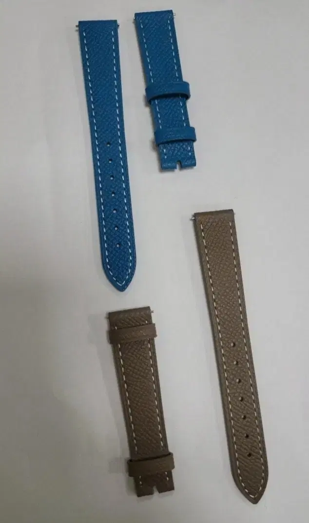 Hermès Hourglasses, 16mm, Strap (Sky Blue, Etoupe)