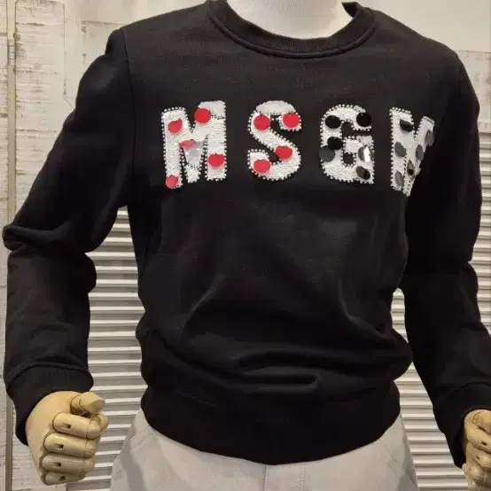 MSGM   S   스팽글    맨투맨