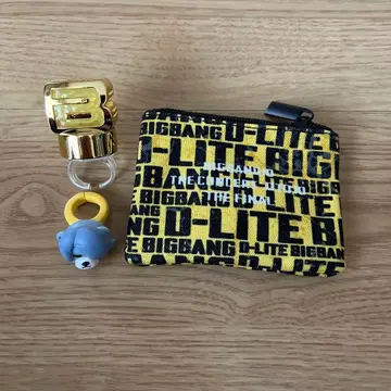 BIGBANG KRUNK 테슨 D-LITE 파우치 플래시 반지