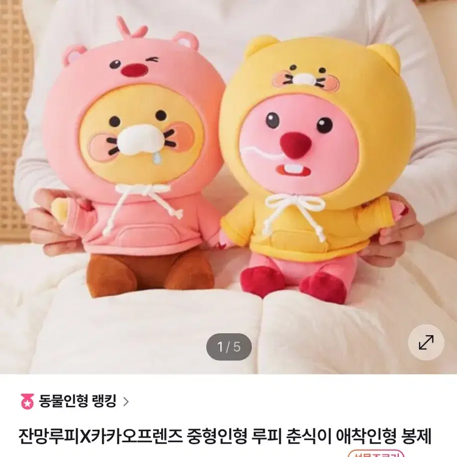 잔망루피X카카오프렌즈 중형인형