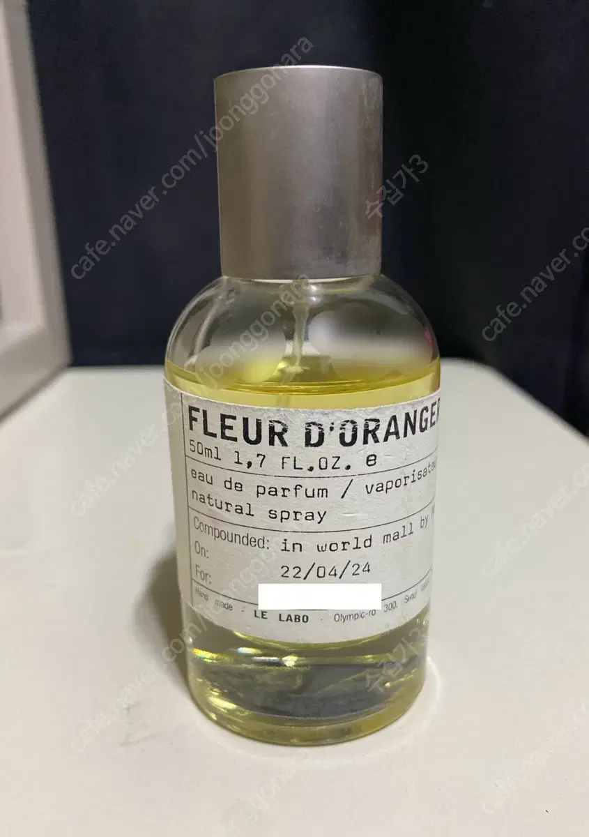 르라보 플뢰르 도란줴27 edp 50ml 국문. 플레르 도란줴