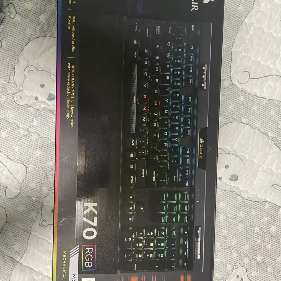 커세어 k70 rgb mk.2 저소음적축