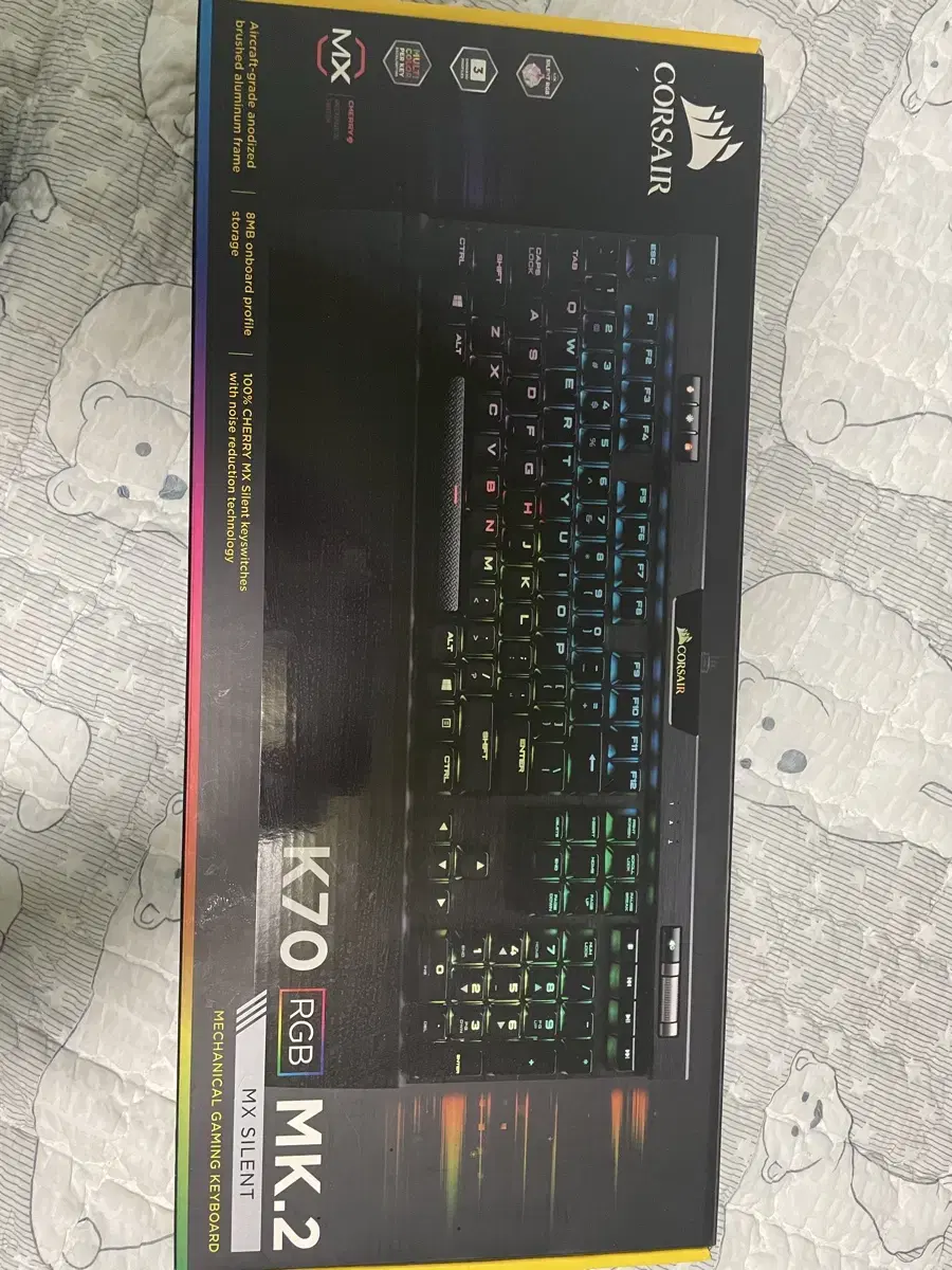 커세어 k70 rgb mk.2 저소음적축