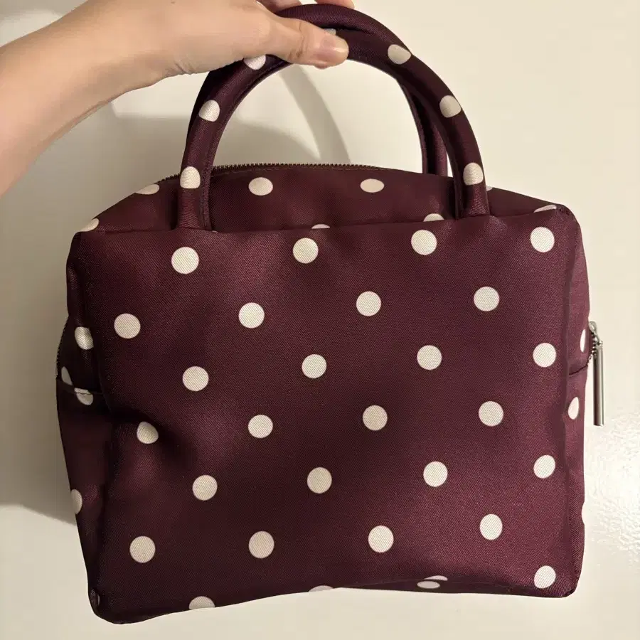 피치바스켓마켓 polka dot bag