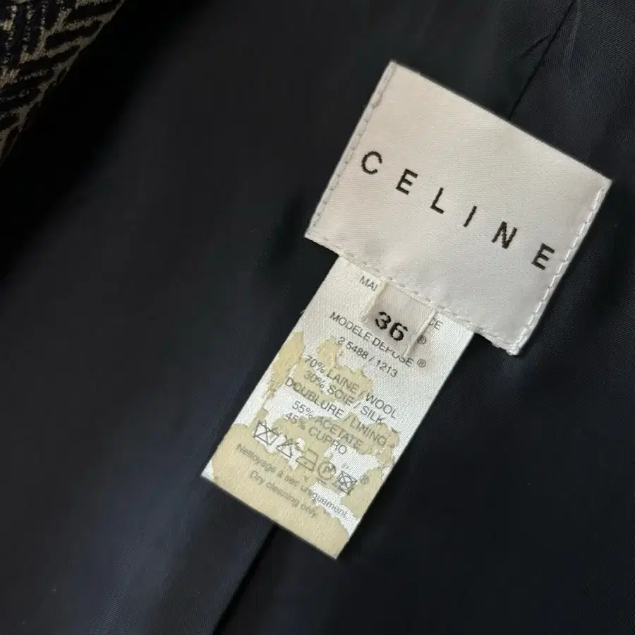 셀린느 오리지널 울 코트 Casaco Celine La Estampado