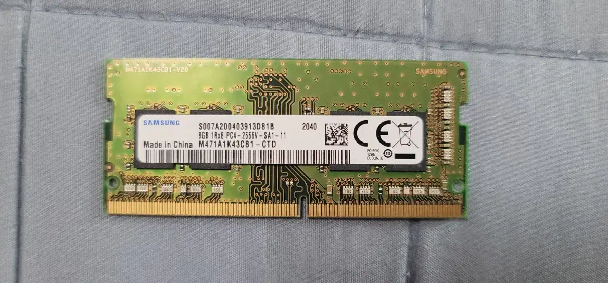 노트북용 삼성 pc4-21300 2666v 램 8g