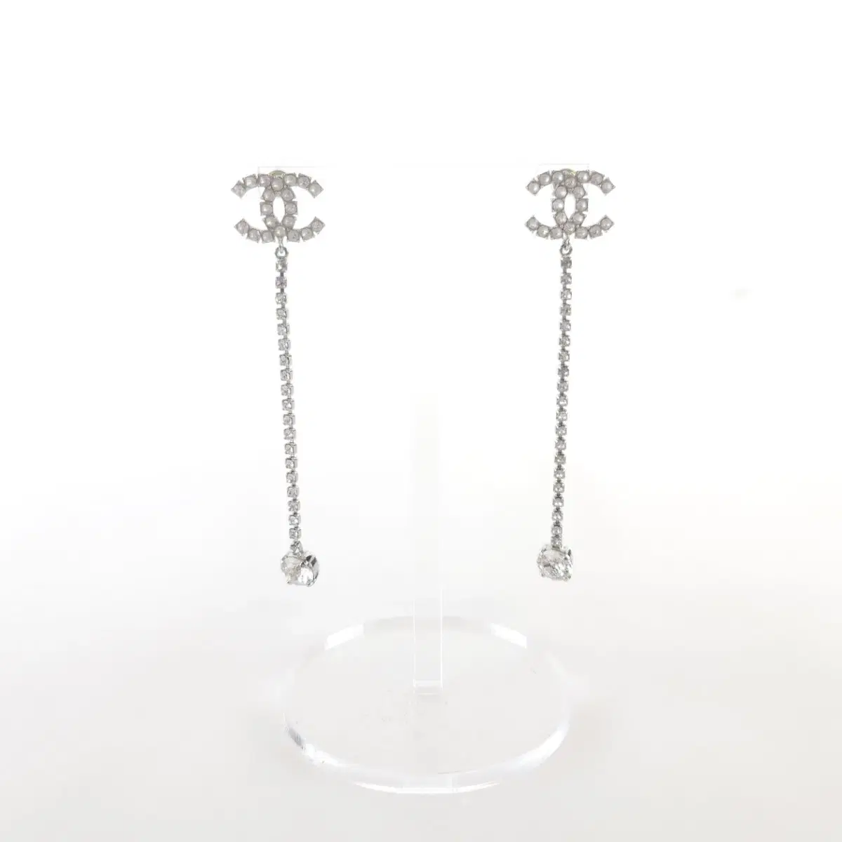 CHANEL CC krystal Drop Earrings Earrings