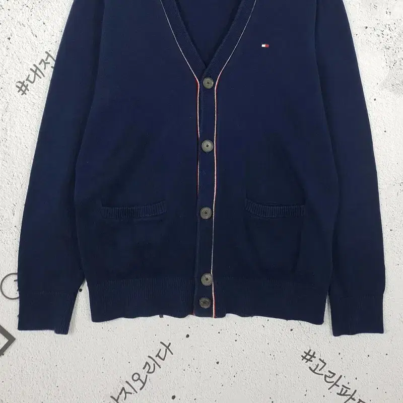 타미힐피거 TOMMY HILFIGER 가디건 네이비 2400020