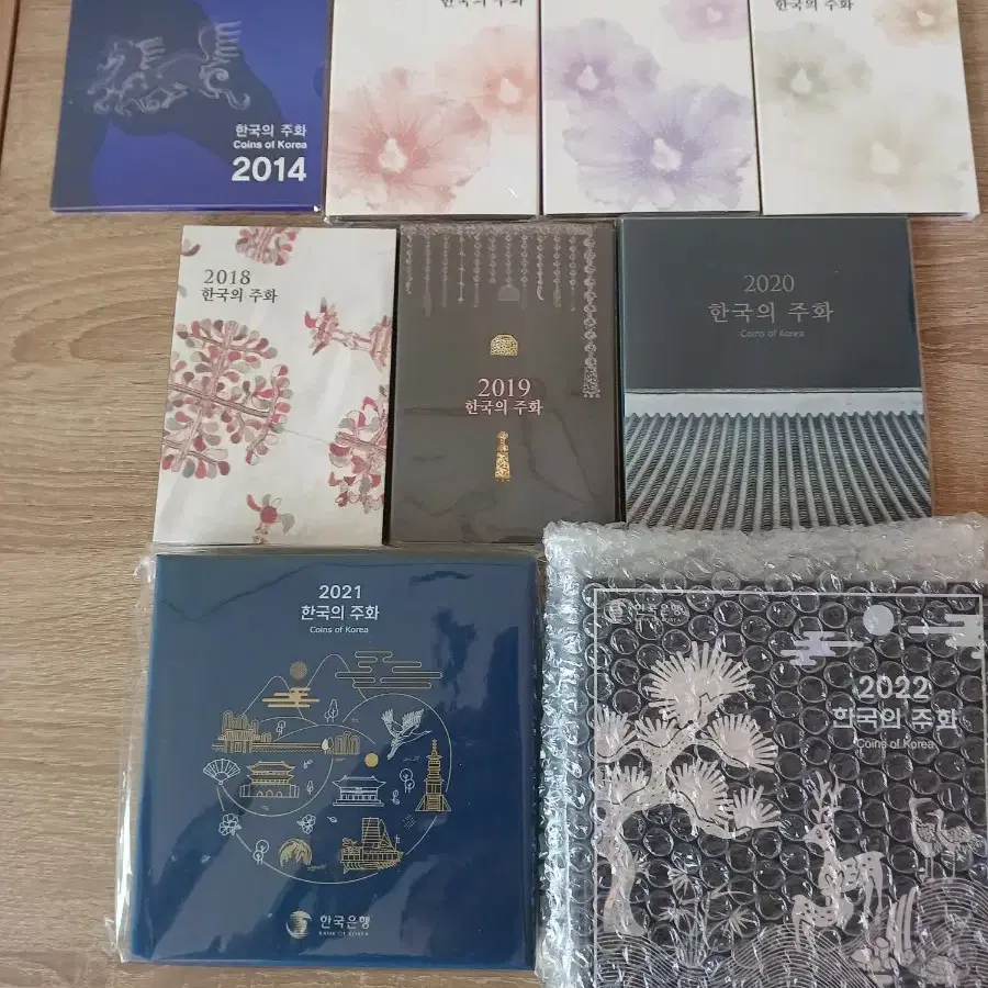 주화 민트세트.2015, 2018, 2021, 2022년 1세트씩