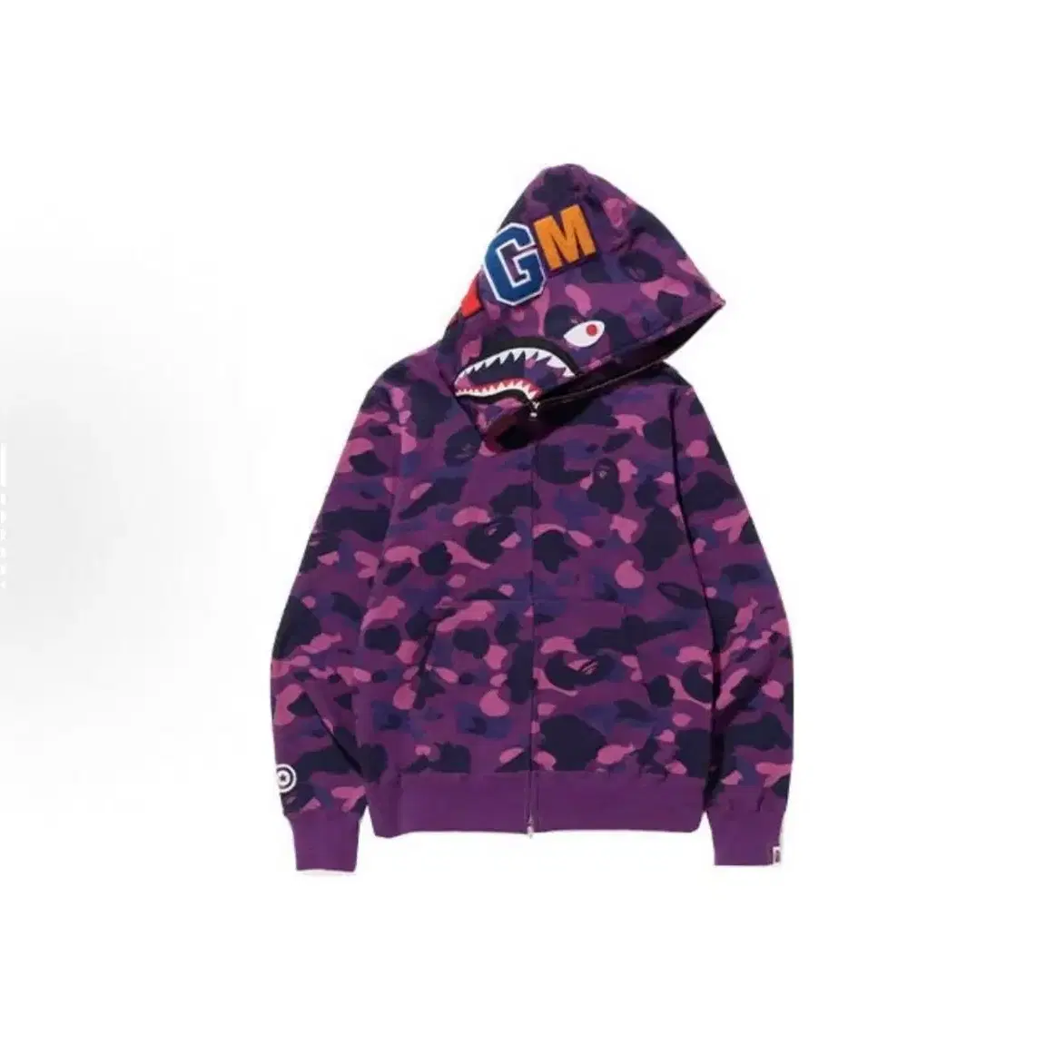 A BATHING APE Shark지퍼 후드 재킷